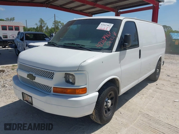 2011 Chevrolet Express Cargo with VIN 1GCSGAFX3B1172096, listed as a IAAI auction lot 42167462 with 228,858 mi miles and . Bid and sale history available at DreamBid. Image 2.