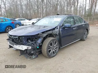 2019 Acura RLX Hybrid Advance Pkg with VIN JH4KC2F97KC000076, listed as a IAAI auction lot 41897197 with 111,333 mi miles. Bid and sale history available at carsss.com. Image 2.
