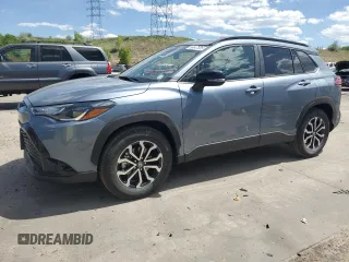 2025 Toyota Corolla Cross Hybrid S with VIN 7MUFBABG4SV072555, listed as a Copart auction lot 56647555 with 111 mi miles and Salvage title. Bid and sale history available at DreamBid. Image 1.