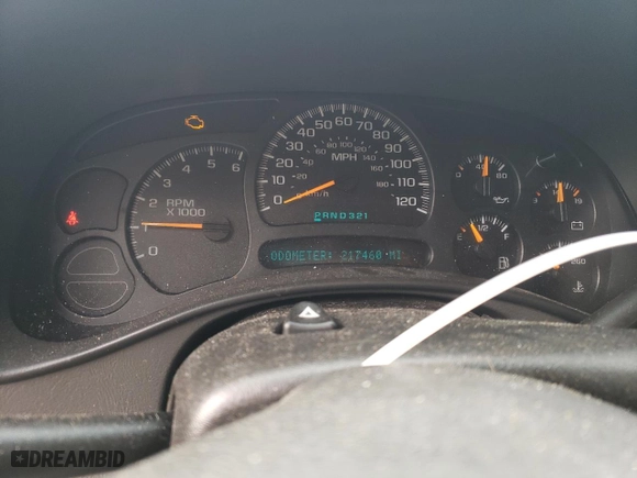 2003 Chevrolet Silverado 1500 LS with VIN 2GCEK19T931228526, listed as a Copart auction lot 52519215 with 217,460 mi miles and Salvage Title. Bid and sale history available at carsss.com. Image 9.