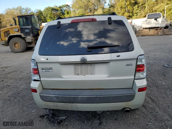 2009 Mercury Mariner with VIN 4M2CU91G19KJ26199, listed as a Copart auction lot 75809854 with 0 mi miles and Salvage Title. Bid and sale history available at carsss.com. Image 6.