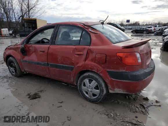 2008 Kia Rio LX with VIN KNADE123486315485, listed as a Copart auction lot 46528395 with 140,976 mi miles and Salvage Title. Bid and sale history available at DreamBid. Image 2.