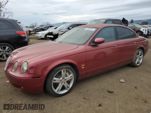 2005 Jaguar S-Type with VIN SAJWA03V351N18699, listed as a Copart auction lot 43060945 with 45,008 mi miles and Clean Title. Bid and sale history available at DreamBid. Image 1.
