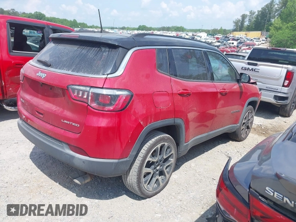2018 Jeep Compass Limited with VIN 3C4NJDCB6JT254453, listed as a IAAI auction lot 42155892 with 939,333 mi miles and . Bid and sale history available at DreamBid. Image 4.