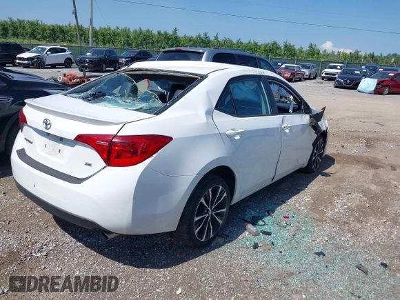 2017 Toyota Corolla L with VIN 5YFBURHE8HP689577, listed as a IAAI auction lot 42601267 with 142,853 mi miles and . Bid and sale history available at DreamBid. Image 4.