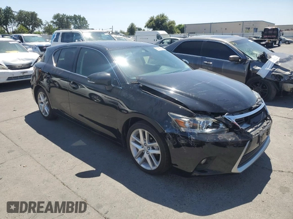2014 Lexus CT 200h with VIN JTHKD5BH3E2190268, listed as a Copart auction lot 61480845 with 84,631 mi miles and Salvage title. Bid and sale history available at DreamBid. Image 4.