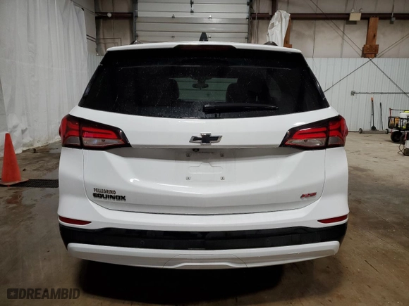 2024 Chevrolet Equinox RS with VIN 3GNAXMEG4RS102041, listed as a Copart auction lot 45669205 with 18,229 mi miles and Salvage Title. Bid and sale history available at carsss.com. Image 6.