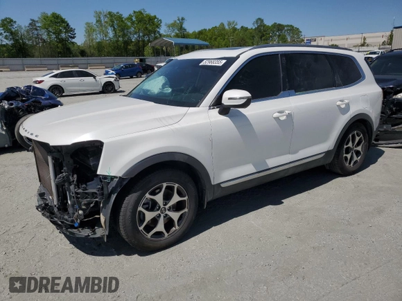 2020 Kia Telluride EX with VIN 5XYP34HC3LG041121, listed as a Copart auction lot 52968355 with 95,543 mi miles and Salvage title. Bid and sale history available at DreamBid. Image 1.