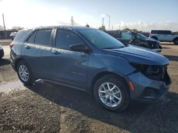 2024 Chevrolet Equinox LS with VIN 3GNAXHEG8RL311137, listed as a Copart auction lot 50242835 with 2,969 mi miles and Salvage Title. Bid and sale history available at carsss.com. Image 4.