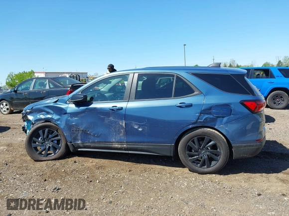 2024 Chevrolet Equinox LS with VIN 3GNAXHEG9RL366616, listed as a IAAI auction lot 42214696 with 8,132 mi miles and . Bid and sale history available at DreamBid. Image 15.
