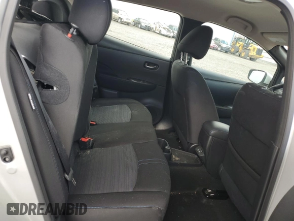 2024 Nissan LEAF S with VIN 1N4AZ1BV7RC556039, listed as a Copart auction lot 49458035 with 3,734 mi miles and Salvage title. Bid and sale history available at DreamBid. Image 10.