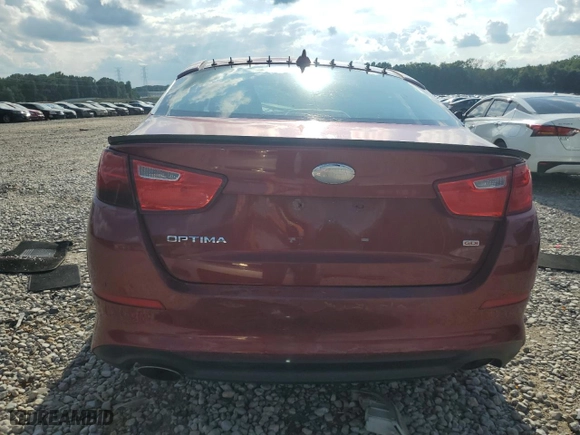 2014 Kia Optima LX with VIN 5XXGM4A75EG288769, listed as a Copart auction lot 78477734 with 0 mi miles and Salvage Title. Bid and sale history available at carsss.com. Image 6.