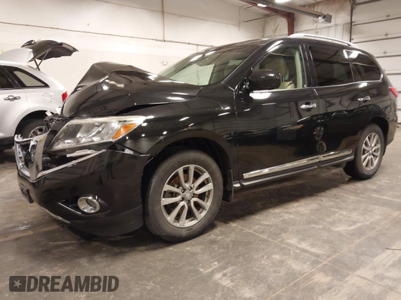 2015 Nissan Pathfinder SV z VIN 5N1AR2MM9FC632565, wystawiony jako IAAI lot #42250526 z przebiegiem 132 996 mil mil oraz . Historia ofert i sprzedaży dostępna na DreamBid. Obrazek 2.