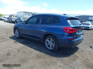 2021 BMW X3 sDrive30i with VIN 5UXTY3C08M9E91116, listed as a IAAI auction lot 41799060 with 25,049 mi miles. Bid and sale history available at carsss.com. Image 3.