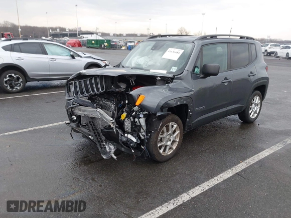 2022 Jeep Renegade Latitude with VIN ZACNJDB18NPN78989, listed as a IAAI auction lot 41636684 with 19,763 mi miles and . Bid and sale history available at DreamBid. Image 17.