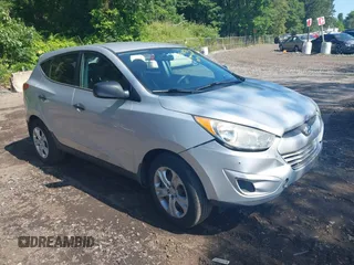 2013 Hyundai Tucson GL with VIN KM8JT3AB7DU563750, listed as a IAAI auction lot 42561136 with 156,849 mi miles and . Bid and sale history available at DreamBid. Image 1.