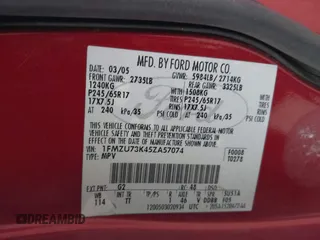 2005 Ford Explorer XLT z VIN 1FMZU73K45ZA57074, wystawiony jako IAAI lot #42651268 z przebiegiem 249 434 mil mil oraz . Historia ofert i sprzedaży dostępna na DreamBid. Obrazek 9.