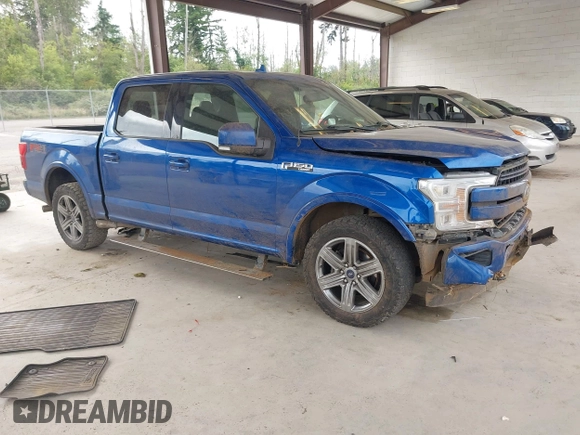 2018 Ford F-150 XL with VIN 1FTEW1EG5JFC68007, listed as a IAAI auction lot 42640571 with 148,394 mi miles and . Bid and sale history available at DreamBid. Image 1.