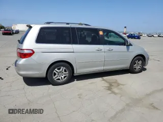 2006 Honda Odyssey EX-L with VIN 5FNRL38646B416393, listed as a Copart auction lot 53996645 with 167,844 mi miles and Salvage Title. Bid and sale history available at carsss.com. Image 3.