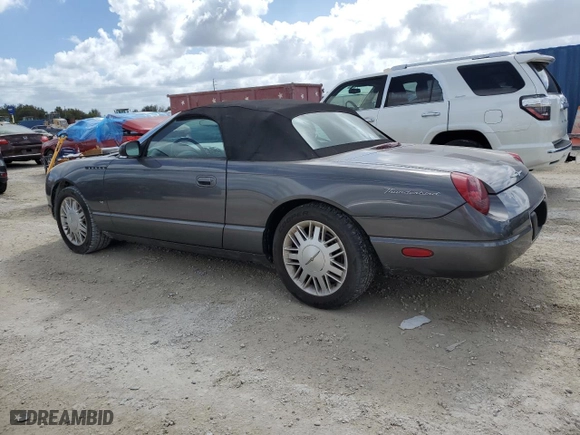 2003 Ford Thunderbird Deluxe with VIN 1FAHP60A13Y112117, listed as a Copart auction lot 78664034 with 58,946 mi miles and Non Repairable. Bid and sale history available at carsss.com. Image 2.