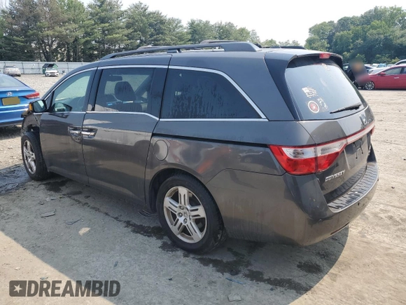 2013 Honda Odyssey Touring with VIN 5FNRL5H93DB017932, listed as a Copart auction lot 60112165 with 110,761 mi miles and Salvage title. Bid and sale history available at DreamBid. Image 2.
