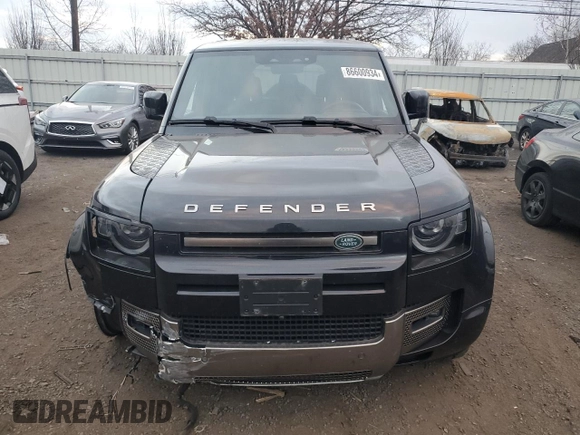 2020 Land Rover Defender X with VIN SALEXEEU3L2021601, listed as a Copart auction lot 86600934 with 49,039 mi miles and Salvage title. Bid and sale history available at DreamBid. Image 5.