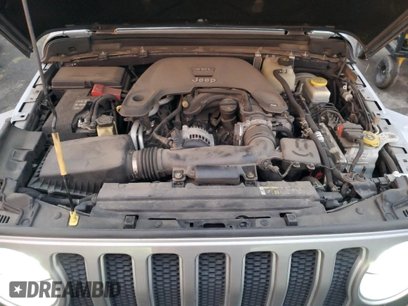 2018 Jeep Wrangler Unlimited Sahara with VIN 1C4HJXEG9JW118965, listed as a Copart auction lot 88117235 with 95,840 mi miles and Salvage title. Bid and sale history available at DreamBid. Image 13.