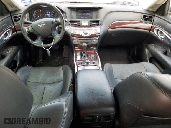 2018 Infiniti Q70 Luxe with VIN JN1BY1AR4JM220422, listed as a Copart auction lot 64843284 with 122,252 mi miles and Salvage title. Bid and sale history available at DreamBid. Image 8.
