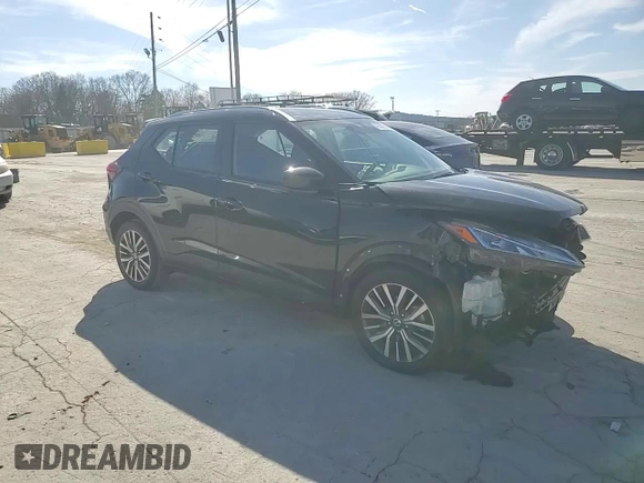 2021 Nissan Kicks SV with VIN 3N1CP5CV1ML527196, listed as a Copart auction lot 49551215 with 76,430 mi miles and Salvage Title. Bid and sale history available at carsss.com. Image 11.