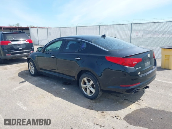 2013 Kia Optima LX with VIN 5XXGM4A72DG094053, listed as a IAAI auction lot 42095069 with 141,409 mi miles. Bid and sale history available at carsss.com. Image 3.