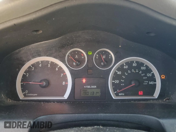 2005 Hyundai Santa Fe GLS with VIN KM8SC13D05U968258, listed as a Copart auction lot 48383205 with 190,131 mi miles and Salvage Title. Bid and sale history available at carsss.com. Image 9.