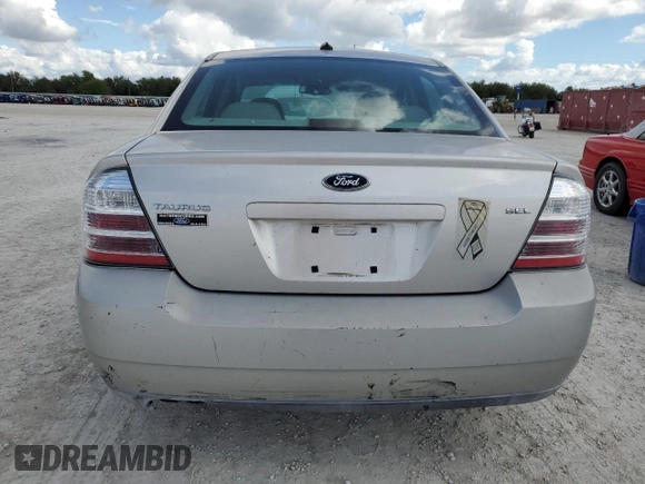 2008 Ford Taurus SEL with VIN 1FAHP24W58G175538, listed as a Copart auction lot 80044584 with 0 mi miles and Salvage Title. Bid and sale history available at carsss.com. Image 6.