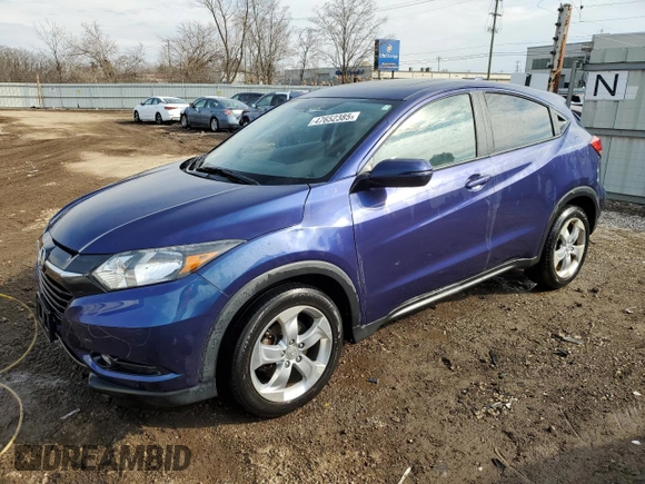 2016 Honda HR-V EX with VIN 3CZRU5H58GM744956, listed as a Copart auction lot 47652385 with 113,500 mi miles and Salvage Title. Bid and sale history available at carsss.com. Image 1.