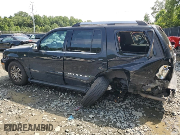 2008 Mercury Mountaineer Premier with VIN 4M2EU48E28UJ17420, listed as a Copart auction lot 62993604 with 214,017 mi miles and Salvage Title. Bid and sale history available at carsss.com. Image 2.