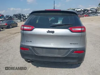 2015 Jeep Cherokee Sport with VIN 1C4PJMAB5FW533972, listed as a IAAI auction lot 41865291 with 106,063 mi miles. Bid and sale history available at carsss.com. Image 17.
