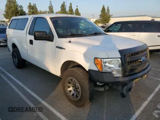 2013 Ford F-150 XL with VIN 1FTMF1CM8DFC21031, listed as a Copart auction lot 83621154 with 83,602 mi miles and Salvage Title. Bid and sale history available at carsss.com. Image 4.