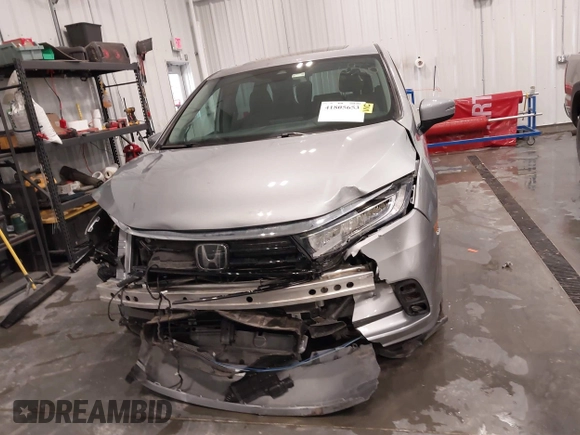 2024 Honda Odyssey EX-L with VIN 5FNRL6H6XRB050493, listed as a IAAI auction lot 41805653 with 13,001 mi miles and . Bid and sale history available at DreamBid. Image 13.