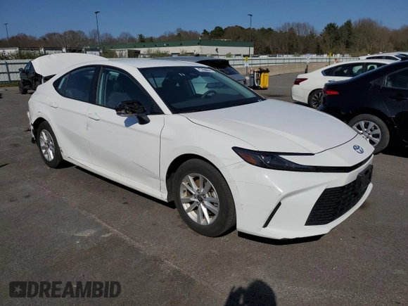 2025 Toyota Camry LE with VIN 4T1DAACKXSU526046, listed as a Copart auction lot 54517705 with 20,721 mi miles and Clean Title. Bid and sale history available at DreamBid. Image 4.