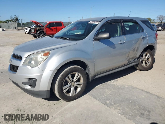 2011 Chevrolet Equinox LS with VIN 2GNALBEC8B1213612, listed as a Copart auction lot 49984505 with 121,951 mi miles and Salvage Title. Bid and sale history available at carsss.com. Image 1.