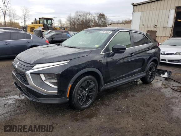 2022 Mitsubishi Eclipse Cross LE with VIN JA4ASVAA0NZ055595, listed as a Copart auction lot 78072354 with 24,091 mi miles and Salvage title. Bid and sale history available at DreamBid. Image 1.