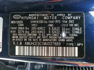 2021 Genesis GV80 Advanced Plus with VIN KMUHCESC1MU037889, listed as a Copart auction lot 37614693 with 7,078 mi miles and . Bid and sale history available at DreamBid. Image 13.