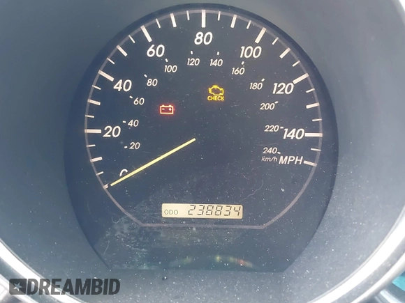 2004 Lexus RX 330 with VIN JTJGA31U340001595, listed as a IAAI auction lot 42125099 with 238,834 mi miles. Bid and sale history available at carsss.com. Image 7.