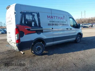 2021 Ford Transit Cargo with VIN 1FTBR1C82MKA66713, listed as a IAAI auction lot 41479187 with 50,415 mi miles and . Bid and sale history available at DreamBid. Image 4.