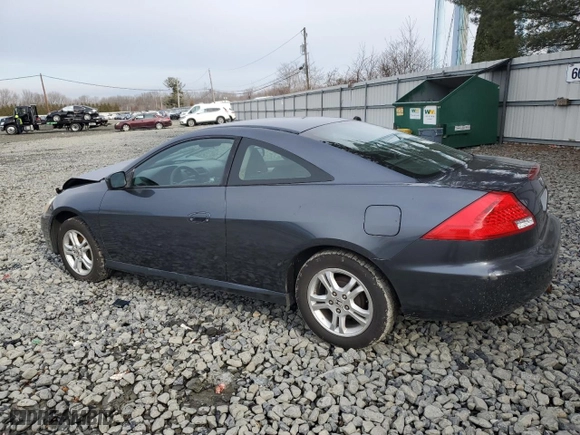 2007 Honda Accord Cpe LX with VIN 1HGCM723X7A021462, listed as a Copart auction lot 43753595 with 129,794 mi miles and Salvage Title. Bid and sale history available at carsss.com. Image 2.