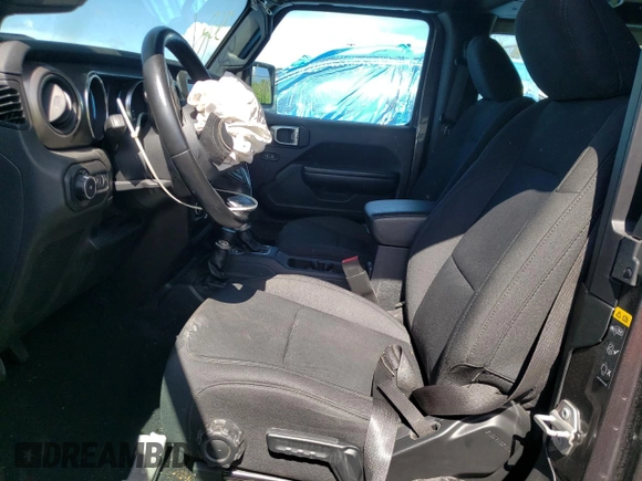 2020 Jeep Wrangler Sport with VIN 1C4GJXAG7LW274054, listed as a Copart auction lot 59922124 with 39,652 mi miles and Salvage title. Bid and sale history available at DreamBid. Image 7.