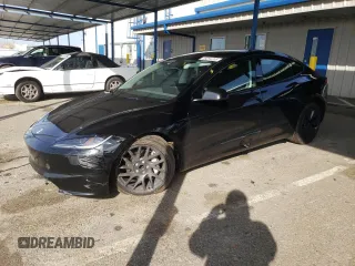 2024 Tesla Model 3 with VIN 5YJ3E1EA5RF848265, listed as a Copart auction lot 46254355 with 0 mi miles and Salvage Title. Bid and sale history available at carsss.com. Image 1.