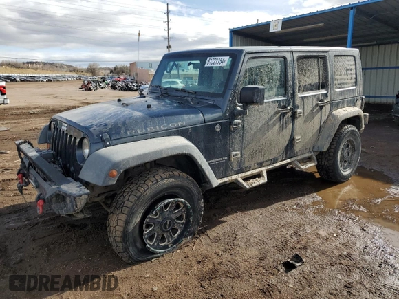 2007 Jeep Wrangler Unlimited Rubicon with VIN 1J4GA69177L100903, listed as a Copart auction lot 81321154 with 130,632 mi miles and Salvage title. Bid and sale history available at DreamBid. Image 1.