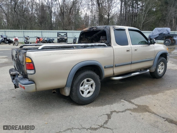 2002 Toyota Tundra SR5 with VIN 5TBBT44172S317356, listed as a Copart auction lot 47207575 with 245,172 mi miles and Salvage Title. Bid and sale history available at carsss.com. Image 3.