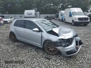 2016 Volkswagen Golf GTI SE with VIN 3VW5T7AU1GM001735, listed as a Copart auction lot 55133774 with 48,277 mi miles and Salvage Title. Bid and sale history available at carsss.com. Image 4.
