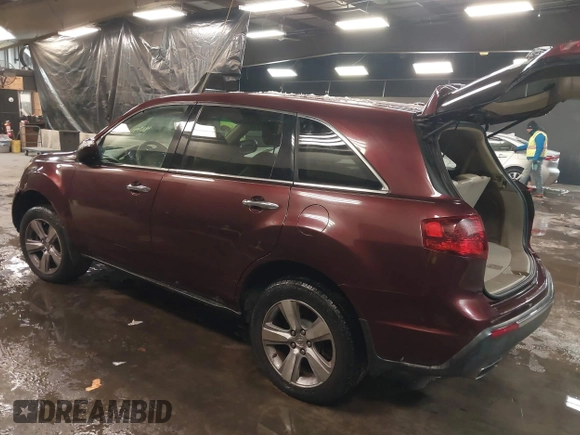 2013 Acura MDX with VIN 2HNYD2H24DH506239, listed as a IAAI auction lot 41391641 with 100,091 mi miles. Bid and sale history available at carsss.com. Image 3.